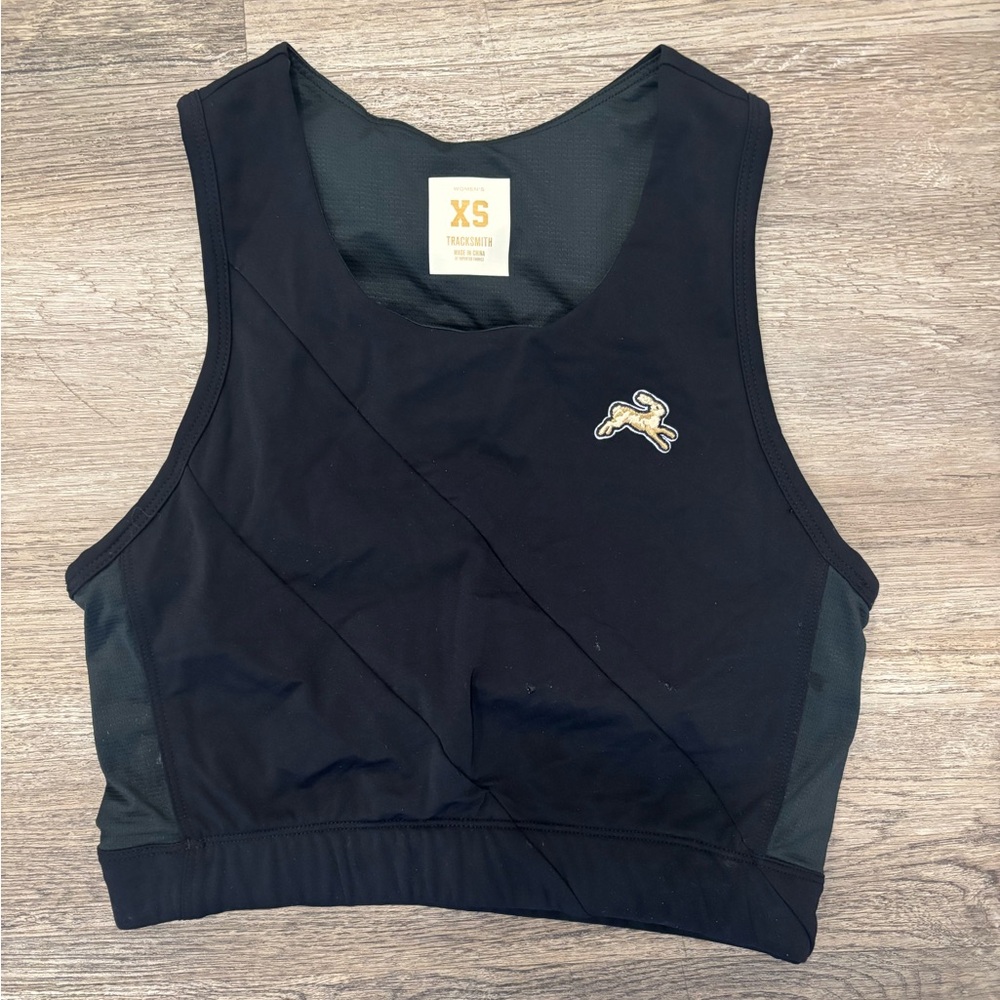 Tracksmith Black Crop Top
